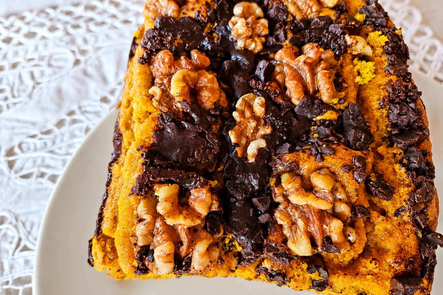 Bizcocho de limón con chocolate