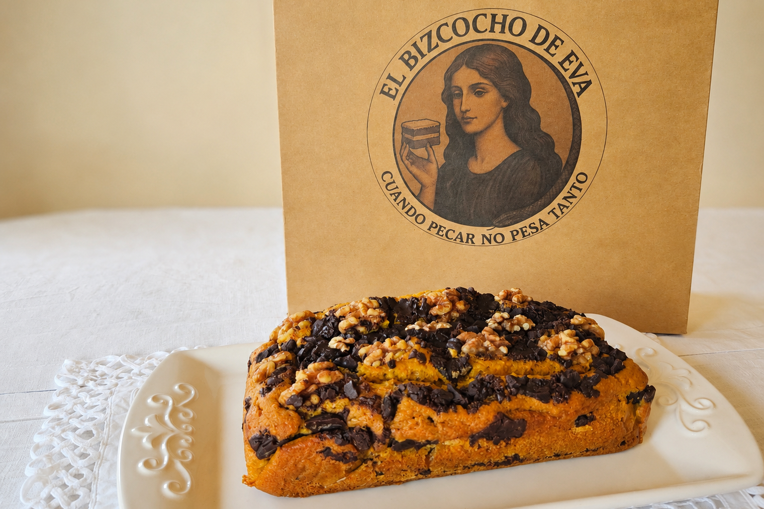 Bizcocho de limón con chocolate