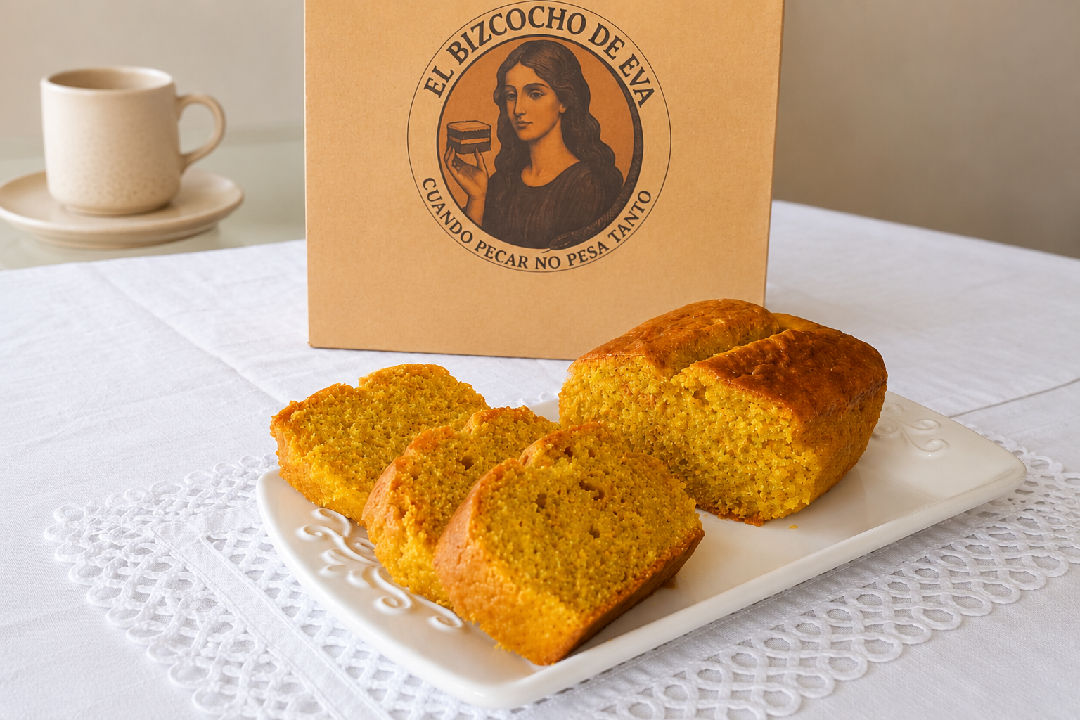 Bizcocho de limón dorado